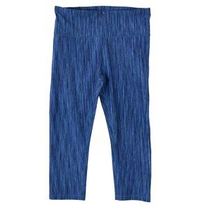 GapFit Blue Cropped Leggings L Athleisure Gymcore Stretchy